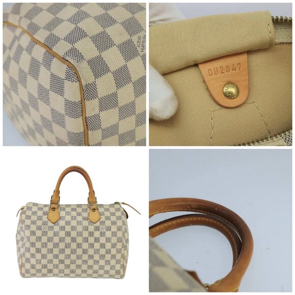 LOUIS VUITTON Damier Azur Speedy 30 Hand Bag - Picture 10 of 14